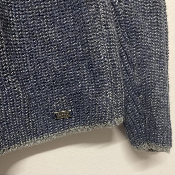 Flag & Anthem Mens 1/4 Zip Winter Sweater Pullover Medium Navy Blue Long Sleeve - Picture 8 of 15